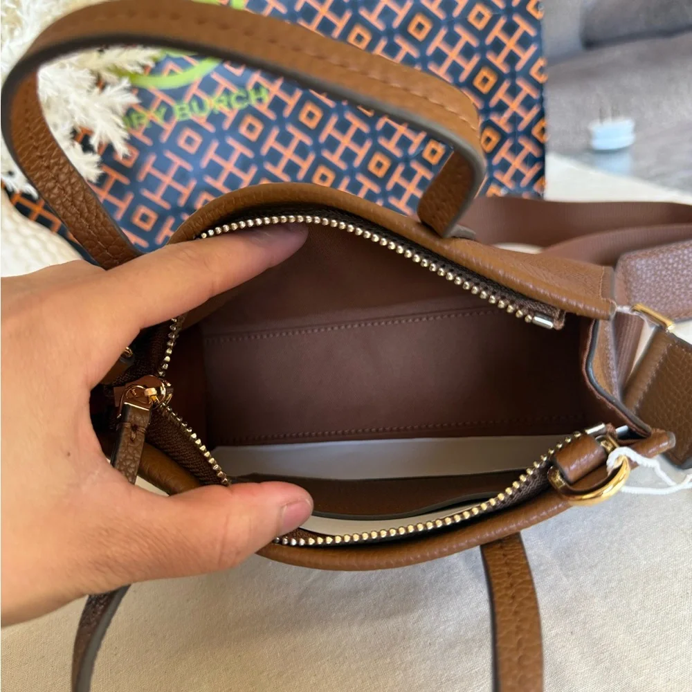 NWT , Tory Burch Blake mini Brown tote Bag ( crossbody )